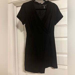 Black velvet aqua dress